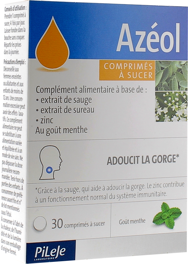 AZEOL Comprimé à sucer goût menthe
