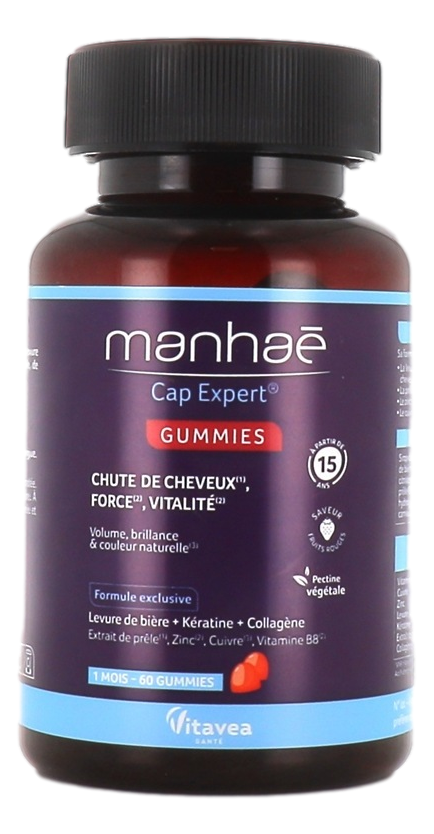 MANHAE CAP EXPERT GUMMIES chute de cheveux, force et vitalité