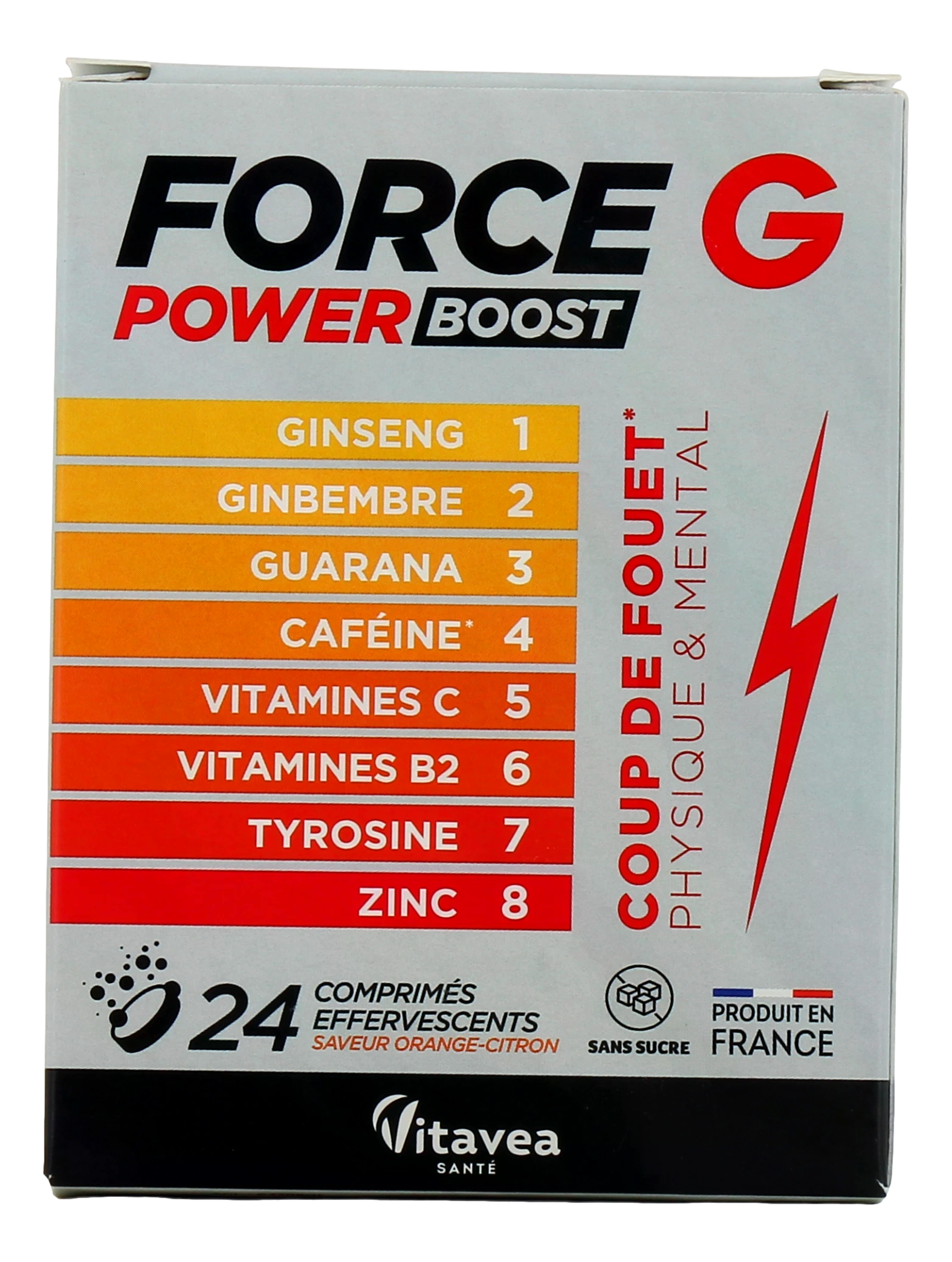 FORCE G POWER MAX EFFERVESCENT   24 comprimés