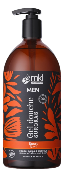 Gel douche men sport marine    1 litre