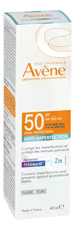 SOLAIRE ANTI-IMPERFECTION SPF 50 émuls fluide   40ml
