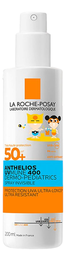 ANTHELIOS DERMO-PEDIATRICS SPF 50+ Spray corps Fl/200ml