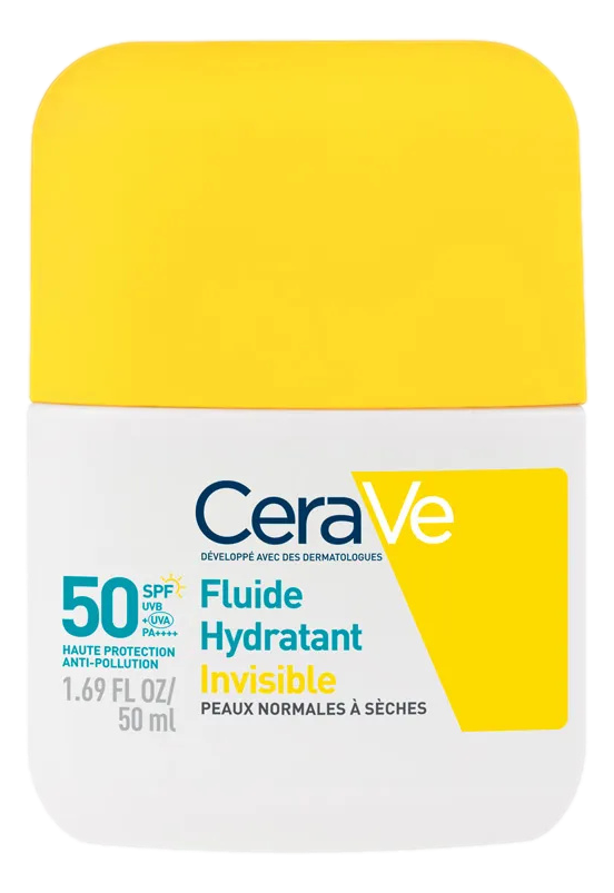 CERAVE SOLAIRE SPF50 Fluide invisible hydratant Peaux normales à sèches T/50ml