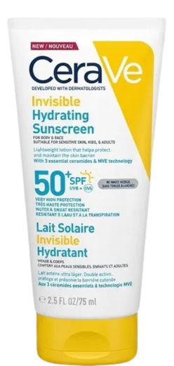 CERAVE SOLAIRE SPF50+ Lait invisible hydratant  Fl/75ml