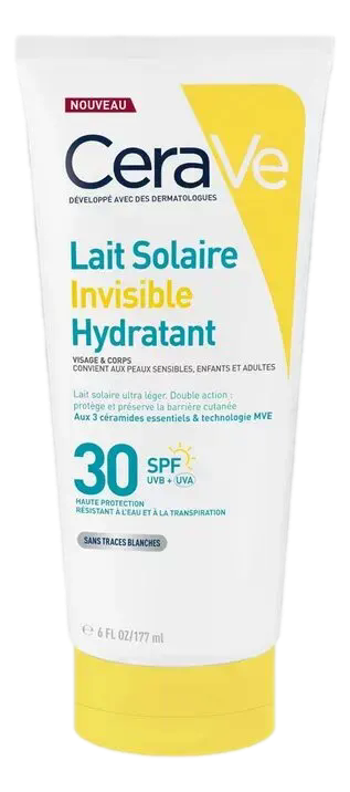 CERAVE SOLAIRE SPF30 Lait invisible hydratant  Fl/177ml